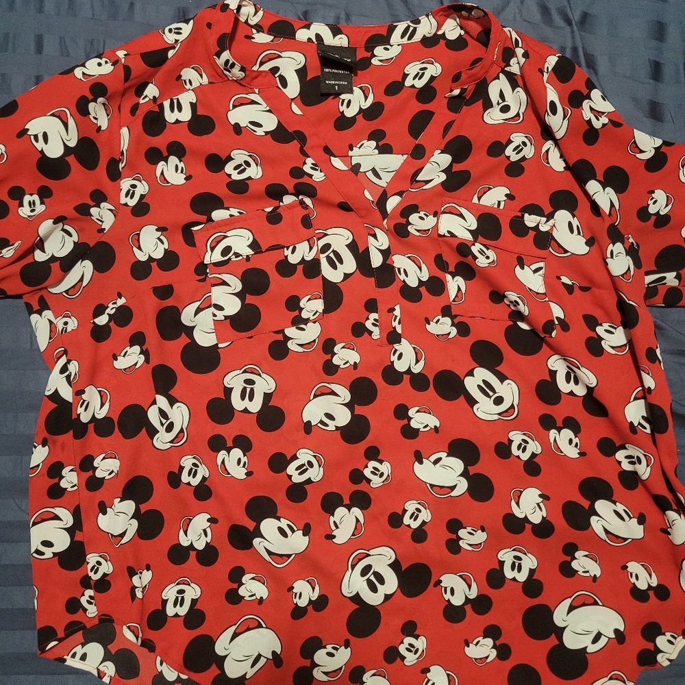 Torrid Disney Licensed Mickey Mouse Blouse